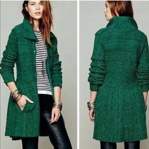 Free people Emerald loch Raven Heather sweater